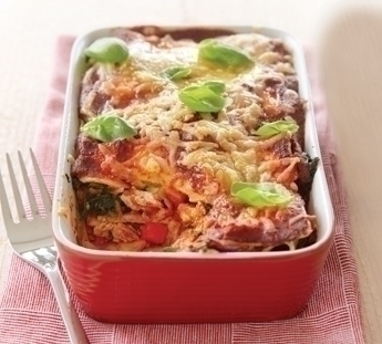 Chicken and vegetable lasagne