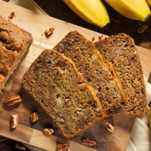 Banana and coconut loaf