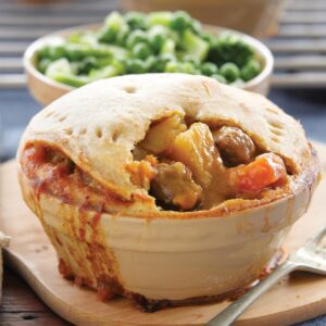 Beef and vegetable pies