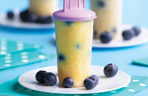Blueberry and mango pops