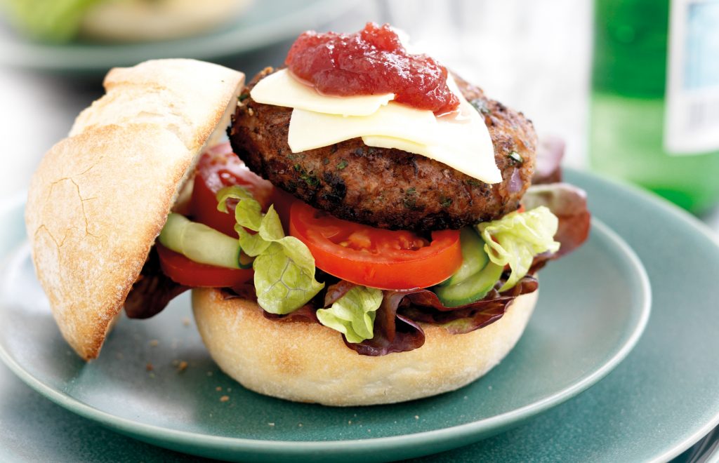 Chicken and cranberry burgers
