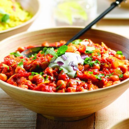 Chickpea and tomato curry