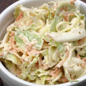 Coleslaw with creamy dressing