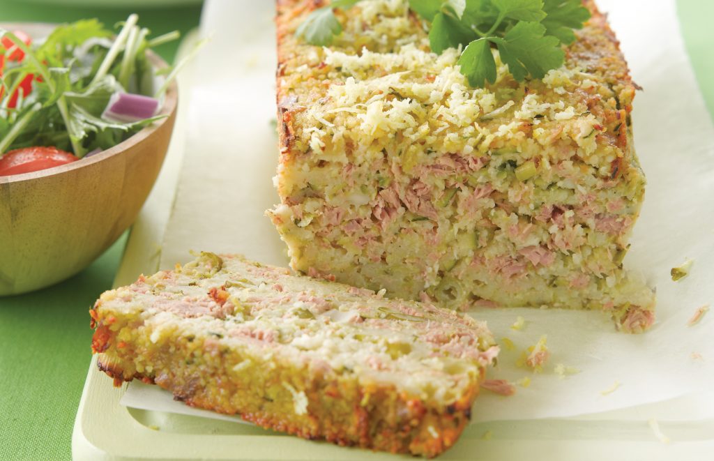 Courgette and tuna loaf