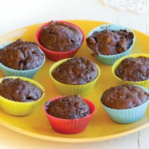 Finlay and Zoe’s chocolate courgette muffins