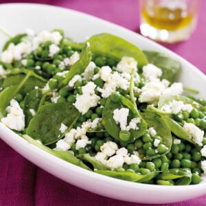 Greens with goats’ cheese
