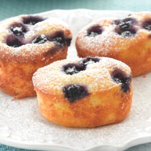 Lemon and blueberry friands