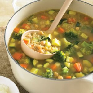Moroccan quinoa and vegetable soup