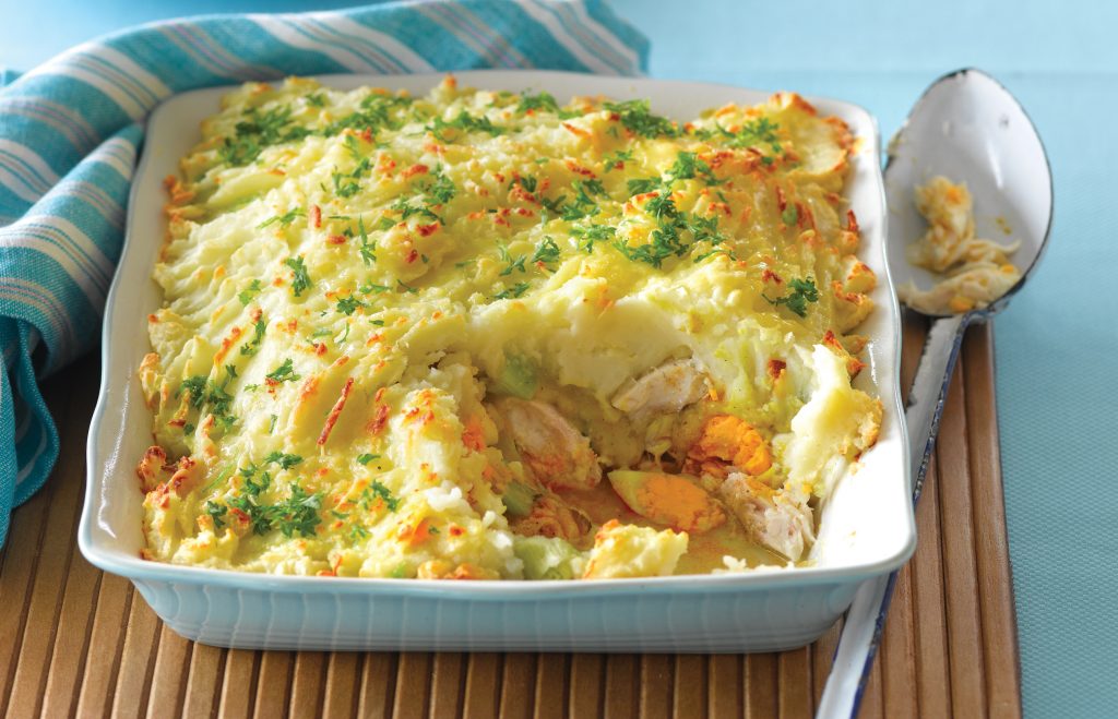 Old-fashioned fish pie