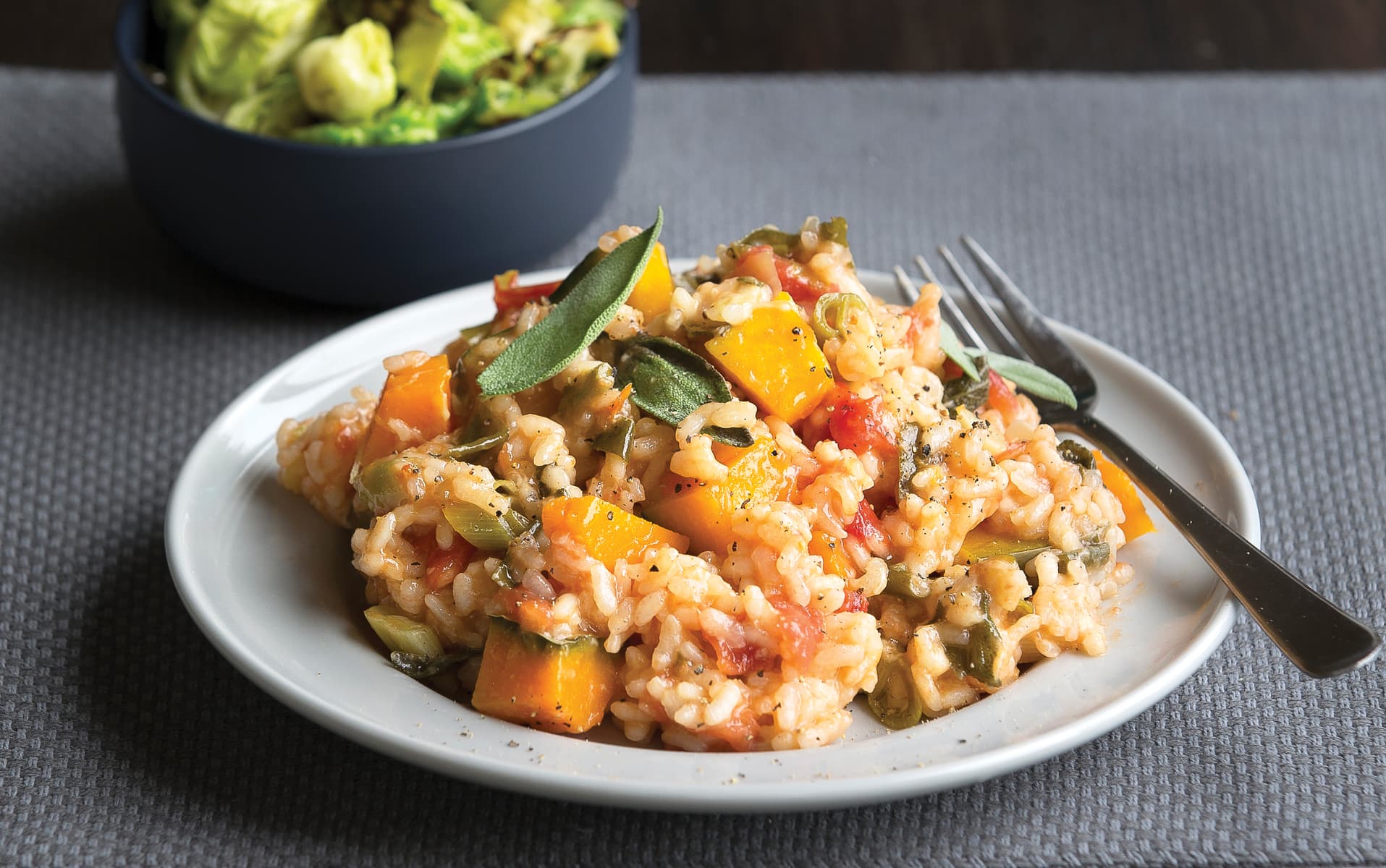 Oven-baked pumpkin and sage risotto - Healthy Food Guide