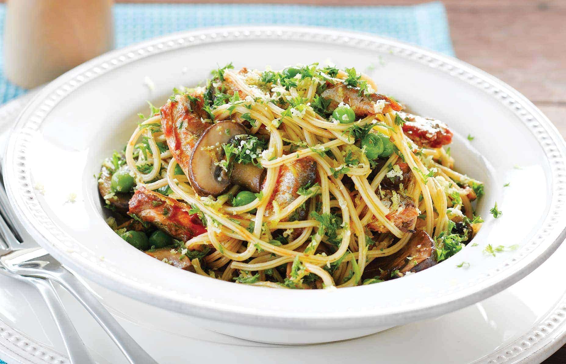 Spaghetti with sardines - Healthy Food Guide