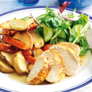 Speedy roasted chicken and vegetables