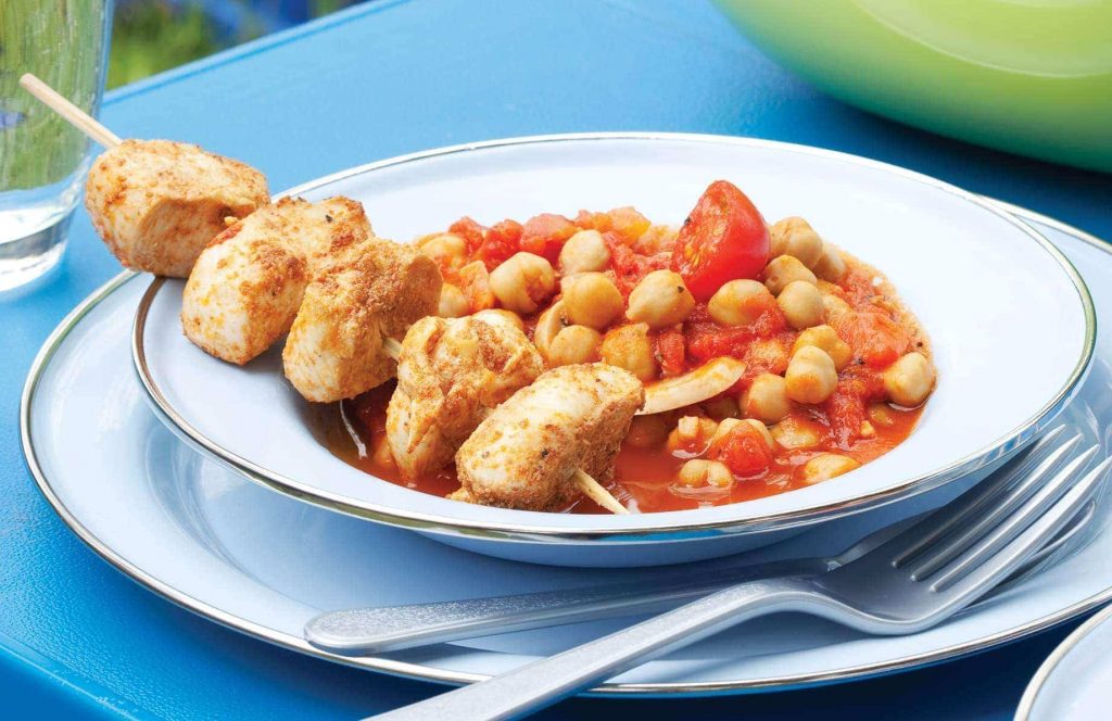 Spicy chicken and chickpeas