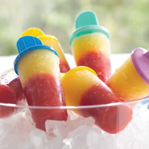 Strawberry and pineapple pops