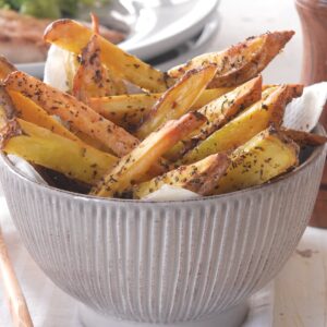 Tuscan-flavoured oven chips