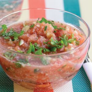 Watermelon gazpacho