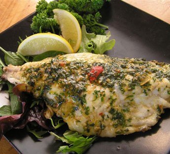 Grilled snapper with chermoula
