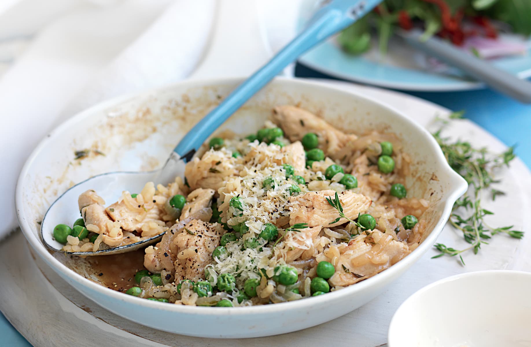 Chicken And Pea Risotto - Daisies & Pie