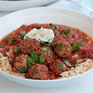 Greek-style meatballs