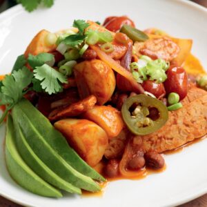 Mexican-style potato sauté with tempeh