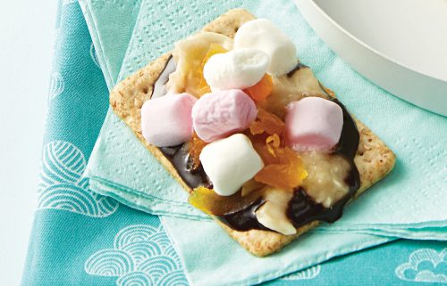 Microwave tutti fruity s’mores