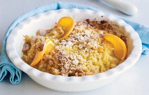 Orange and pear couscous crumble - Healthy Food Guide