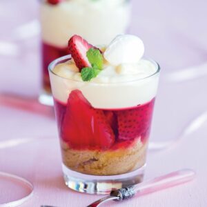 Strawberry vanilla trifles