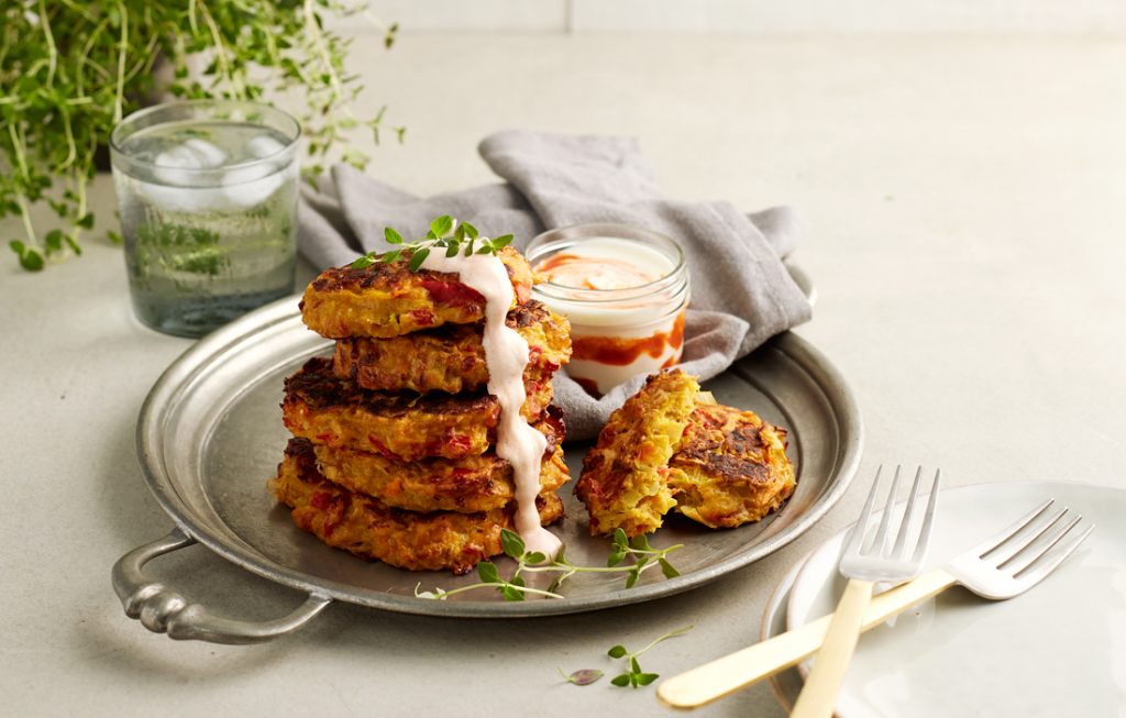 Vege drawer cheesy fritters