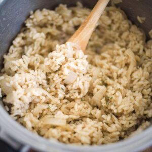 1 recipe = 4 dinners: Herby onion rice