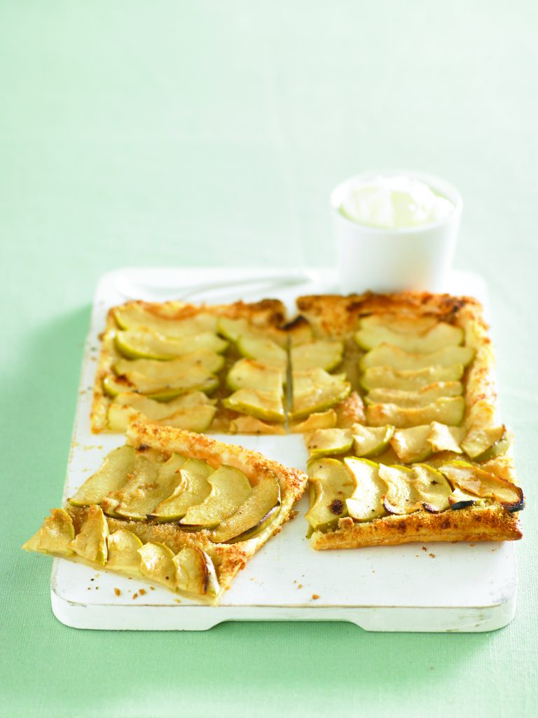 Apple and almond galette