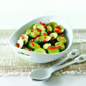 Balsamic courgettes