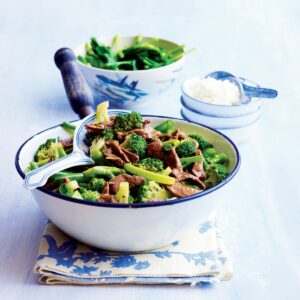 Beef with broccoli and ginger