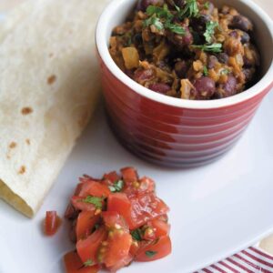 Black and red bean chilli