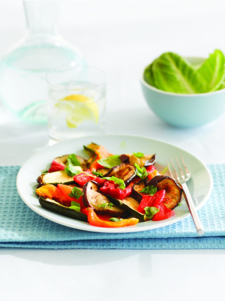 Chargrilled vegetables with mustard dressing