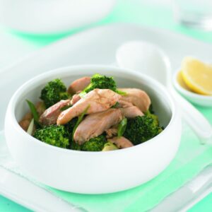 Chicken and broccoli red curry stir-fry