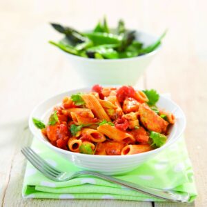 Chicken korma tomato pasta