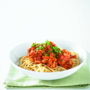 Chicken spaghetti bolognese