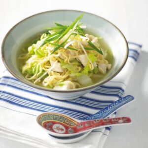 Chinese-style chicken noodle soup