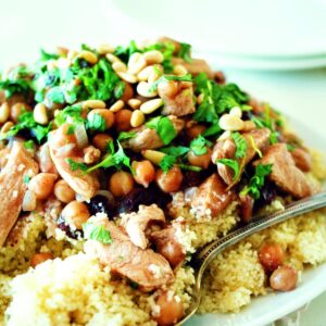 Cinnamon chicken with couscous