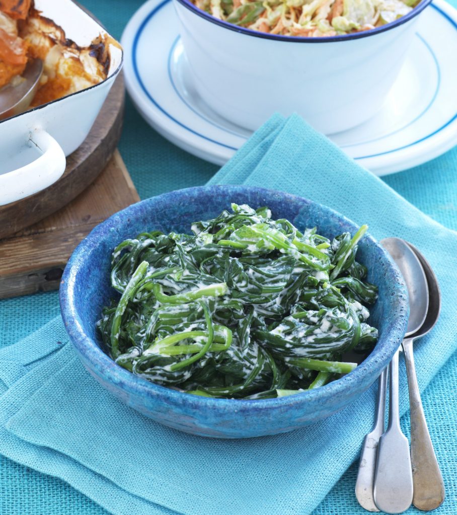 Creamed spinach