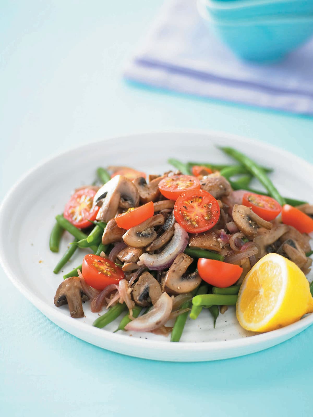 Green bean and mushroom salad - Healthy Food Guide