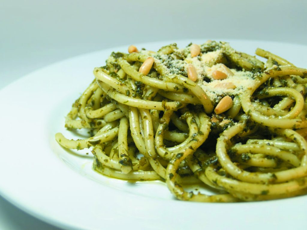 Green tomato pasta