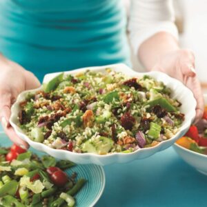 Herby green rice salad