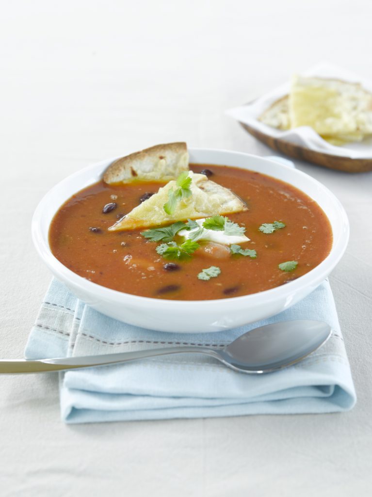 Mexican bean and tomato soup