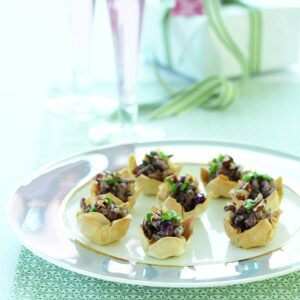 Mini chicken and cranberry pies