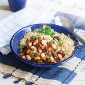 Moroccan-style homemade baked beans