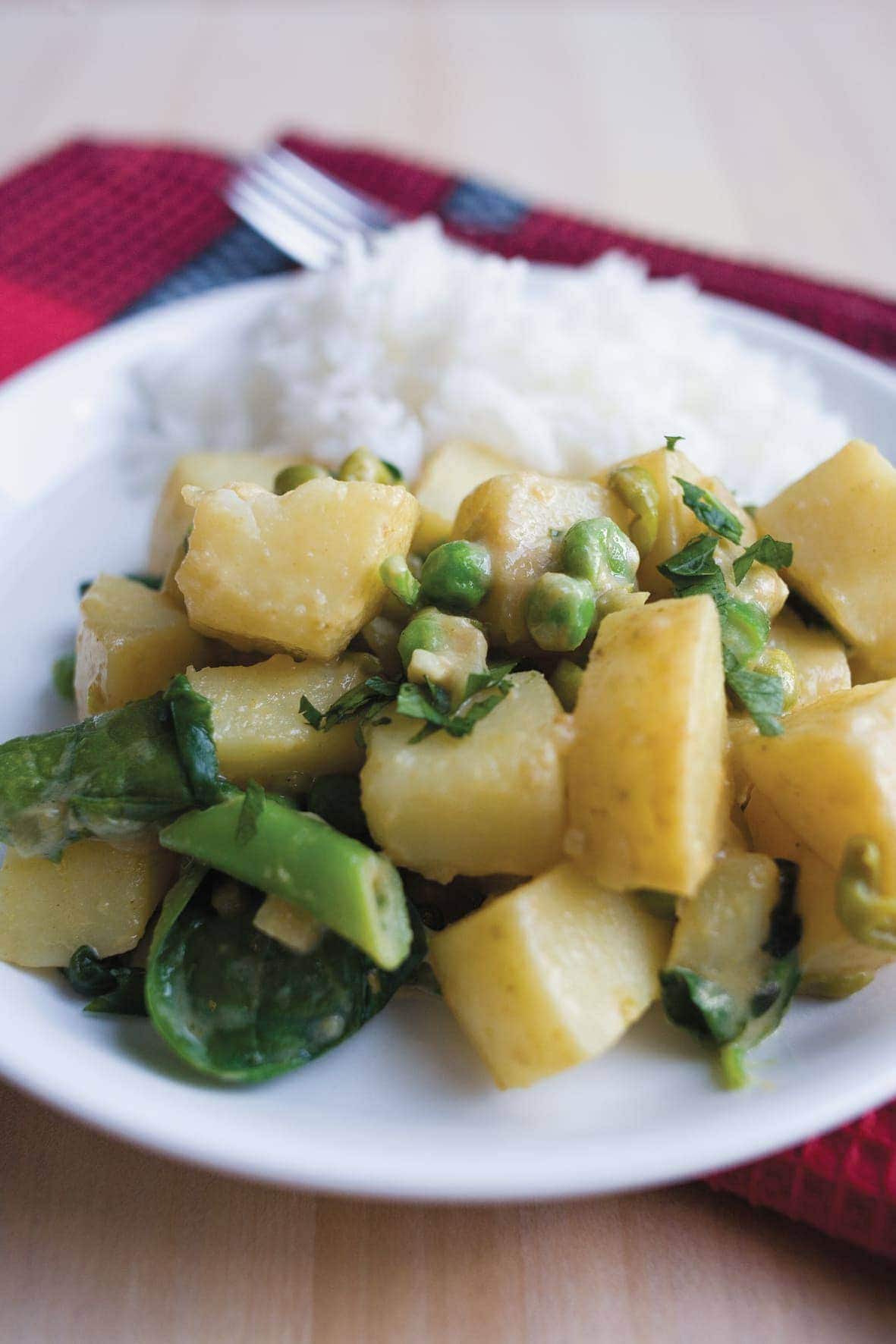 Potato and pea curry - Healthy Food Guide