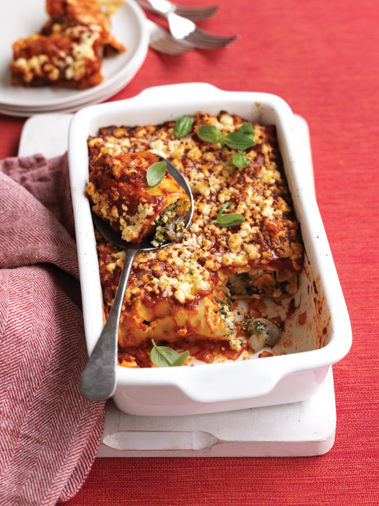 Pumpkin, spinach and ricotta cannelloni - Healthy Food Guide