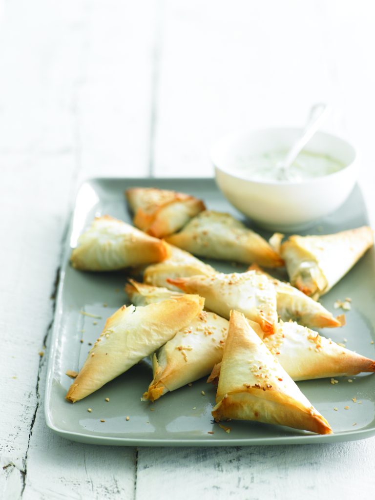 Ricotta and silver beet triangles