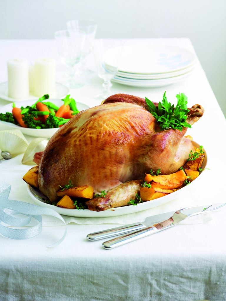 Roast turkey with traditional herb stuffing - Healthy Food Guide